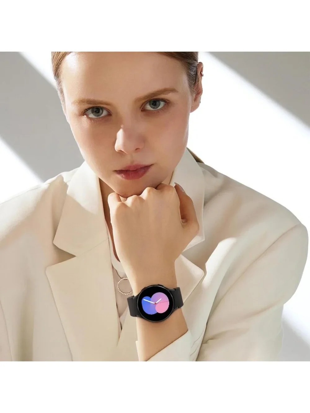 Unisex Black Analog Soft Silicone Replacement Strap Samsung Galaxy Classic Watch